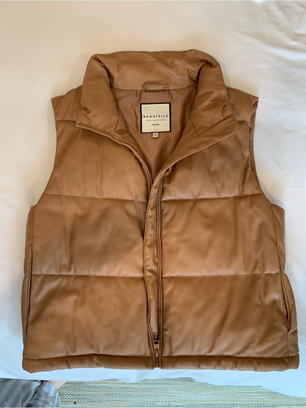 bagatelle Camel Quilted Puffer Vest